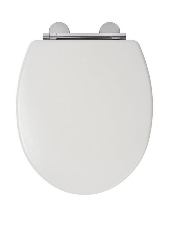 front image of croydex-lugano-flexi-fix-toilet-seat