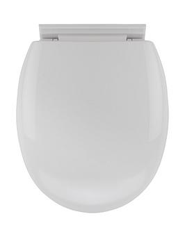 Product photograph of Croydex Soft-close Anti-bacterial Toilet Seat from very.co.uk