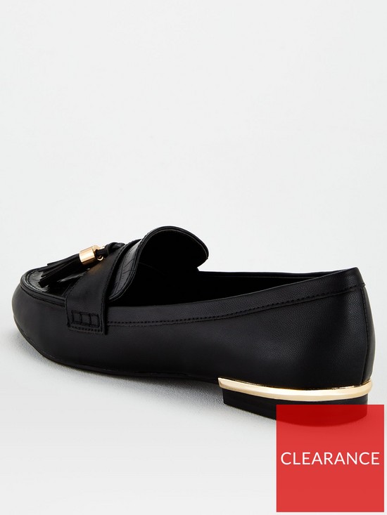 stillFront image of v-by-very-tassel-loafers-black
