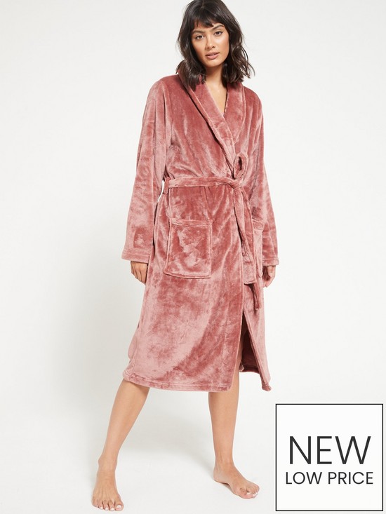 front image of v-by-very-super-soft-robe-pink