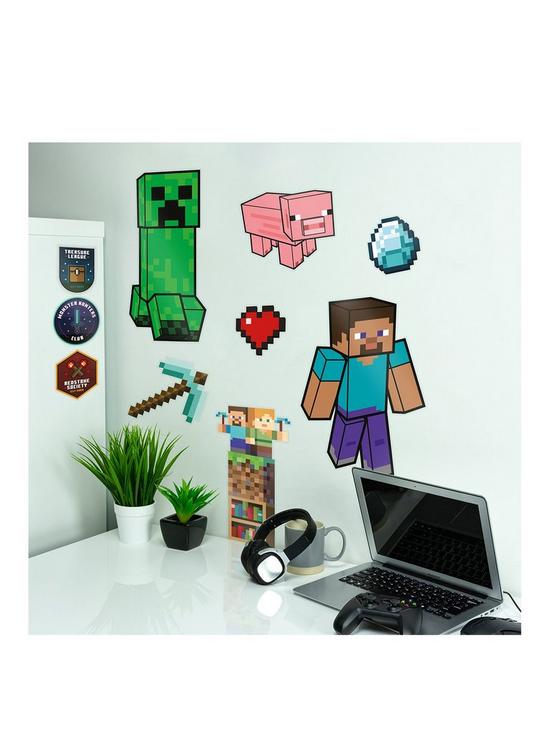 front image of minecraft-wall-decals