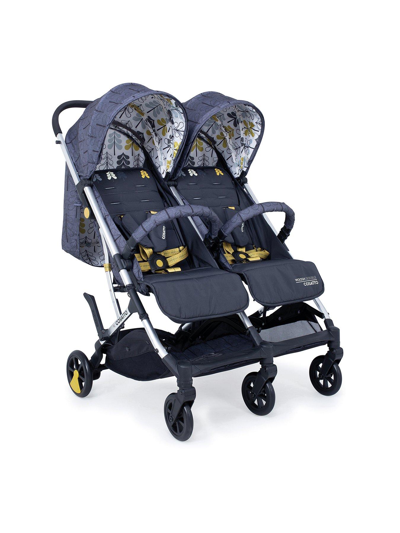 Cosatto double sale stroller folded