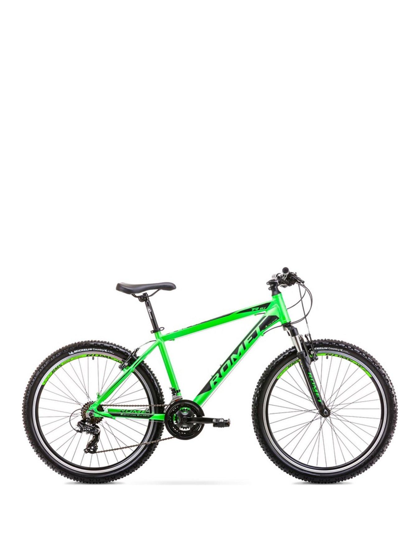 black and green bike