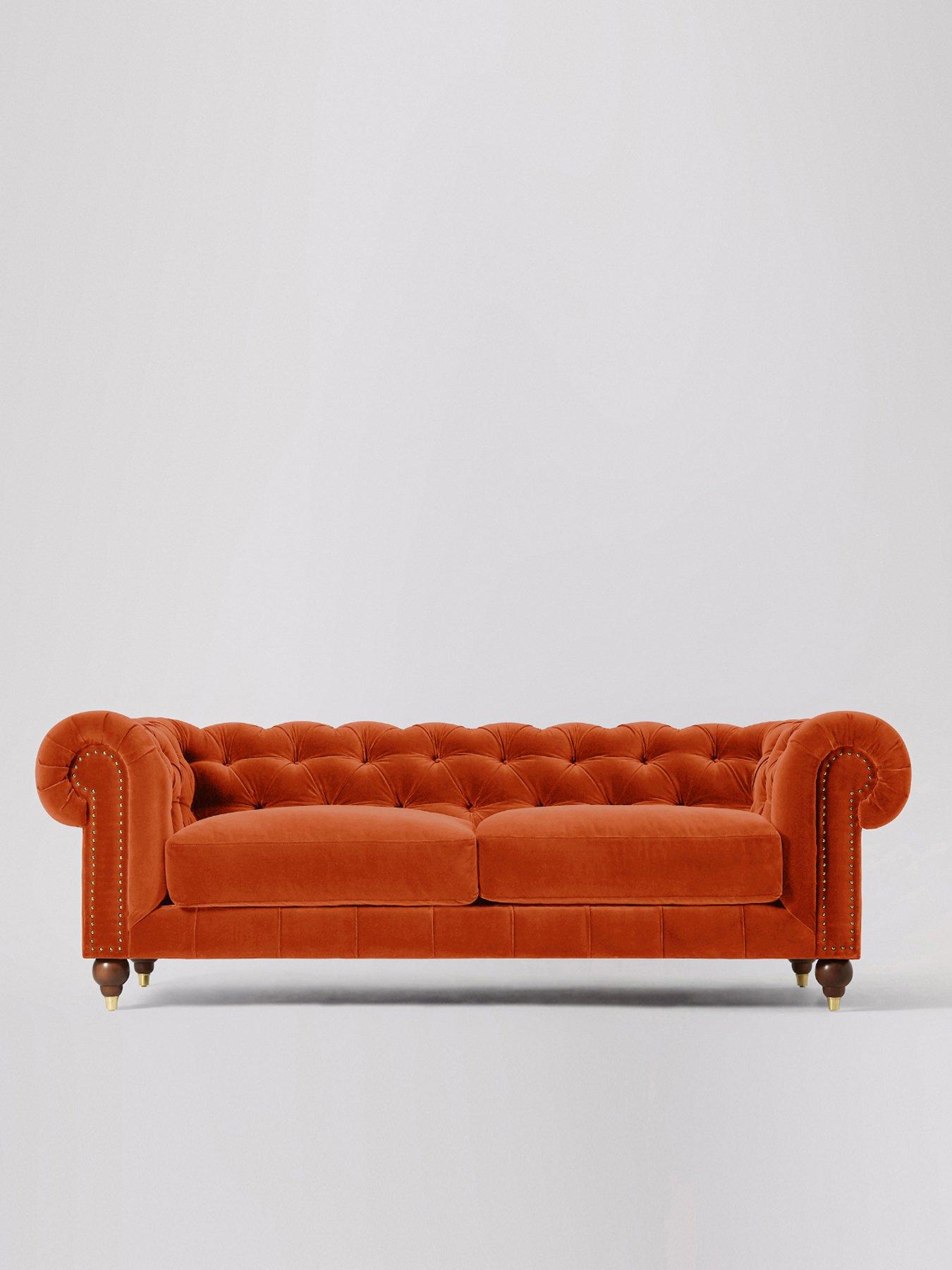 Product photograph of Swoon Winston Fabric 3 Seater Sofa from very.co.uk
