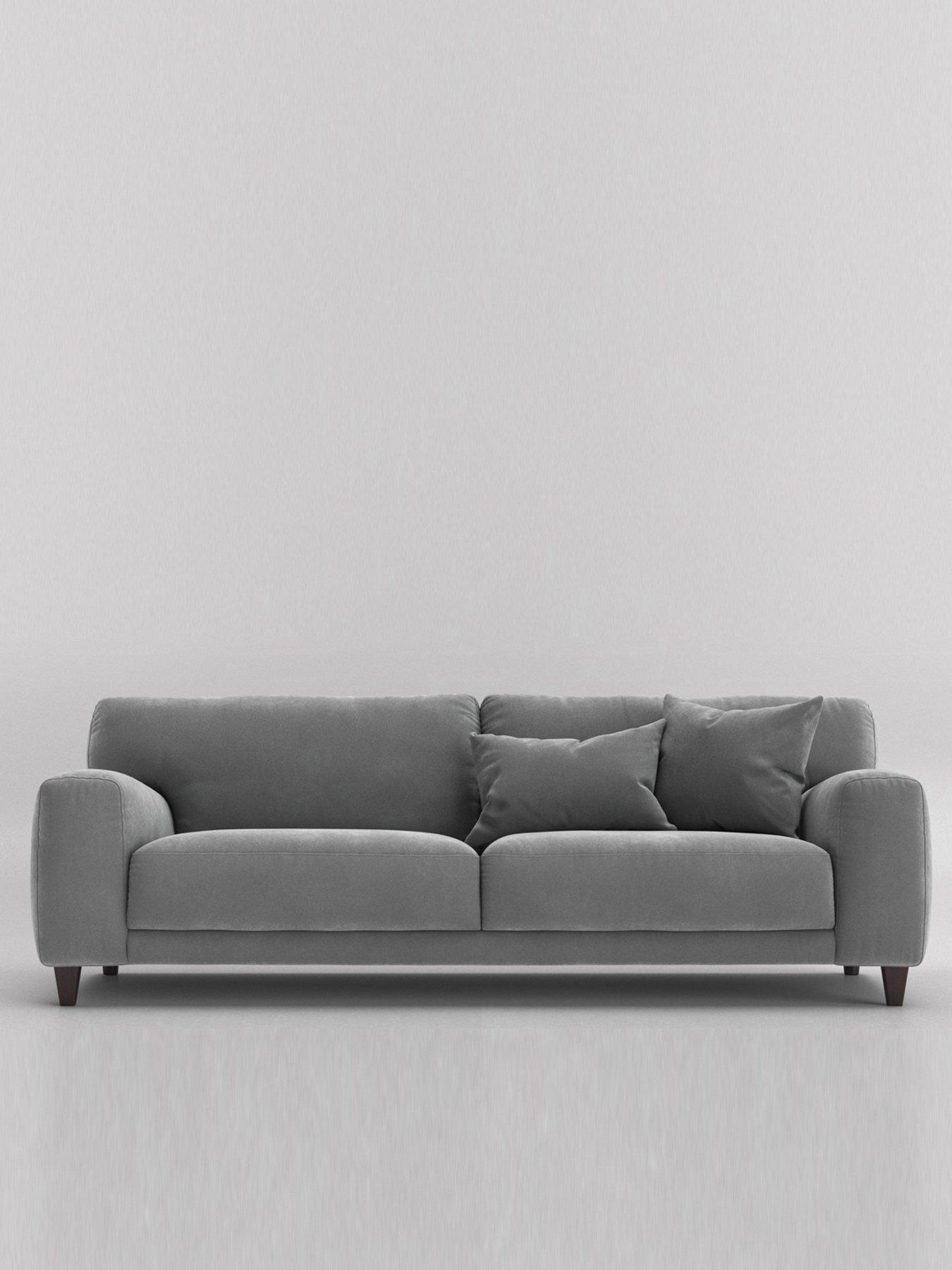 Product photograph of Swoon Edes Fabric 3 Seater Sofa from very.co.uk