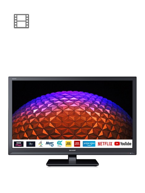 sharp-24bc0k-24nbspinch-hd-ready-led-smart-tv-with-freeview-playnbsp--black