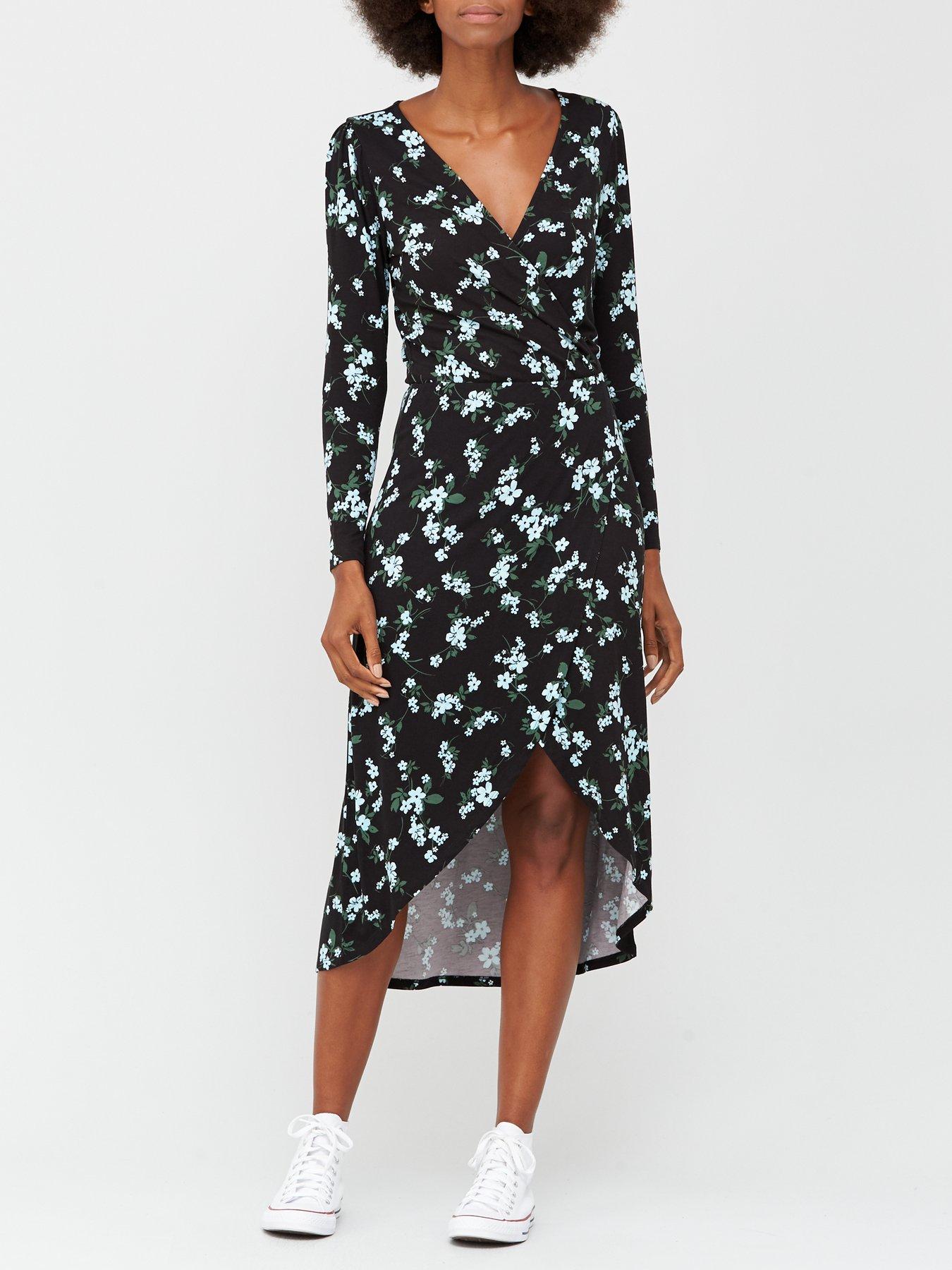 very floral midi dress