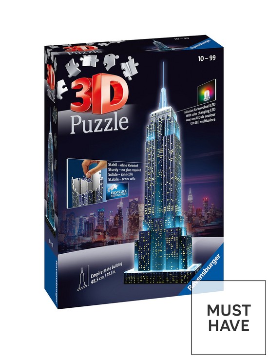 stillFront image of ravensburger-empire-state-building-night-edition-3d-puzzle