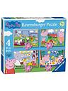 Image thumbnail 4 of 7 of Ravensburger Peppa Pig Jigsaw&nbsp;Twin Pack -&nbsp;4 in a Box &amp; Clock Puzzle