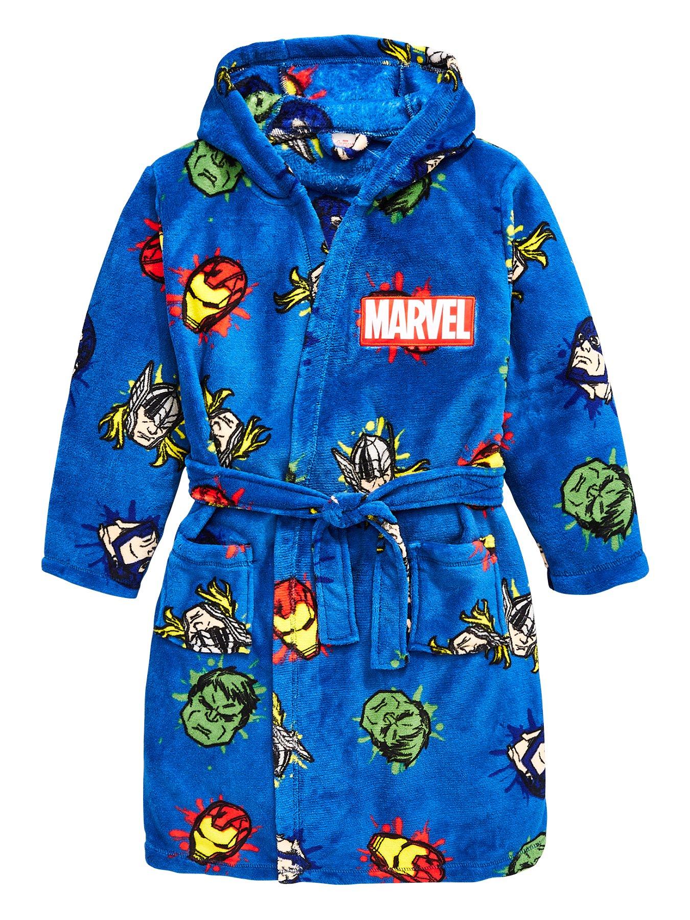 boys avengers dressing gown