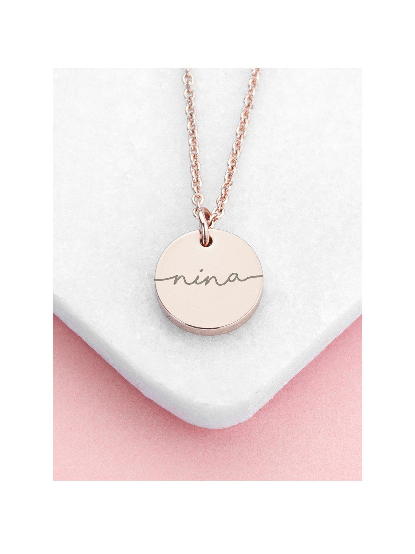 Treat Republic Personalised Disc Necklace