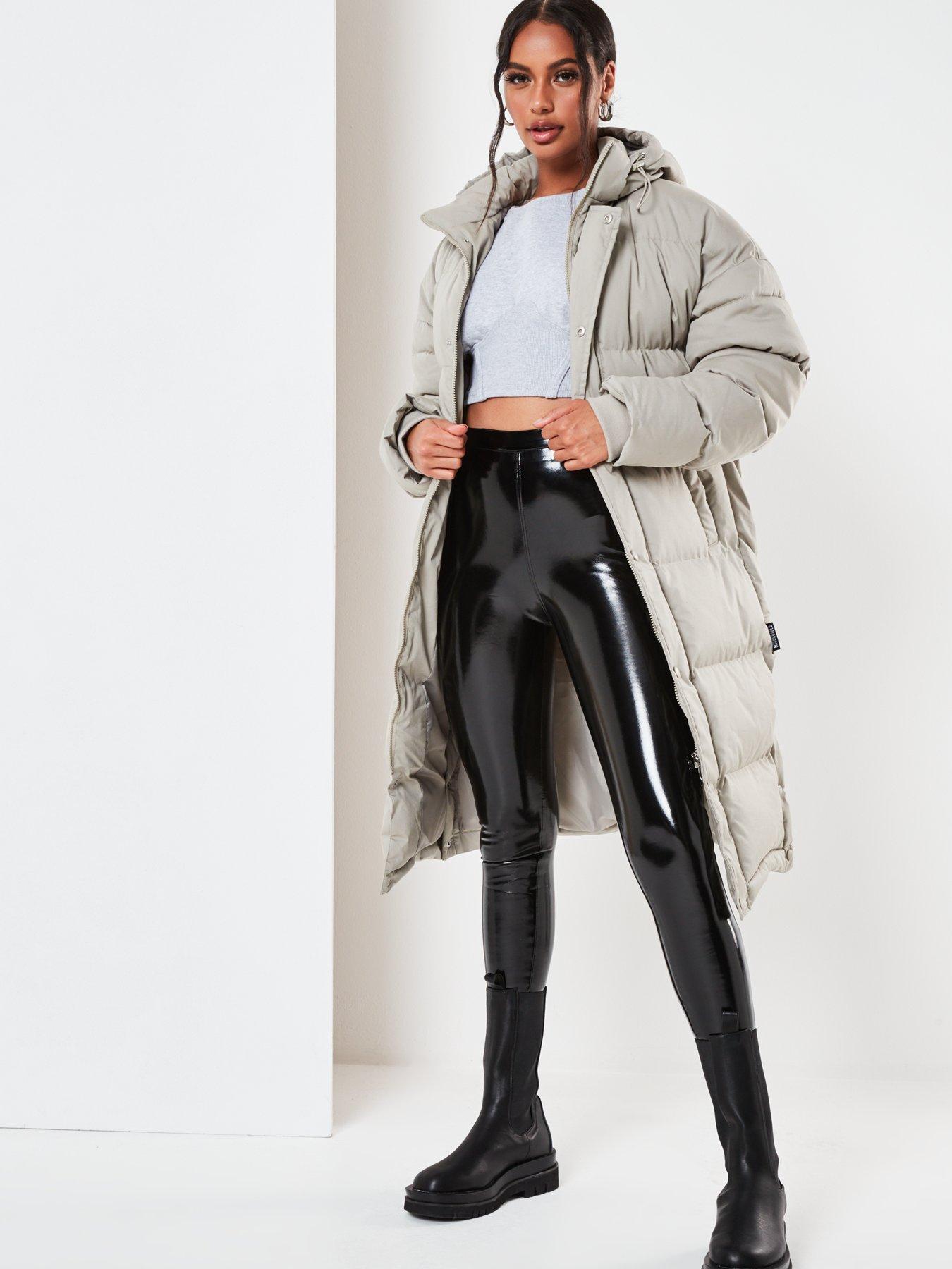 longline padded oversized puffer coat