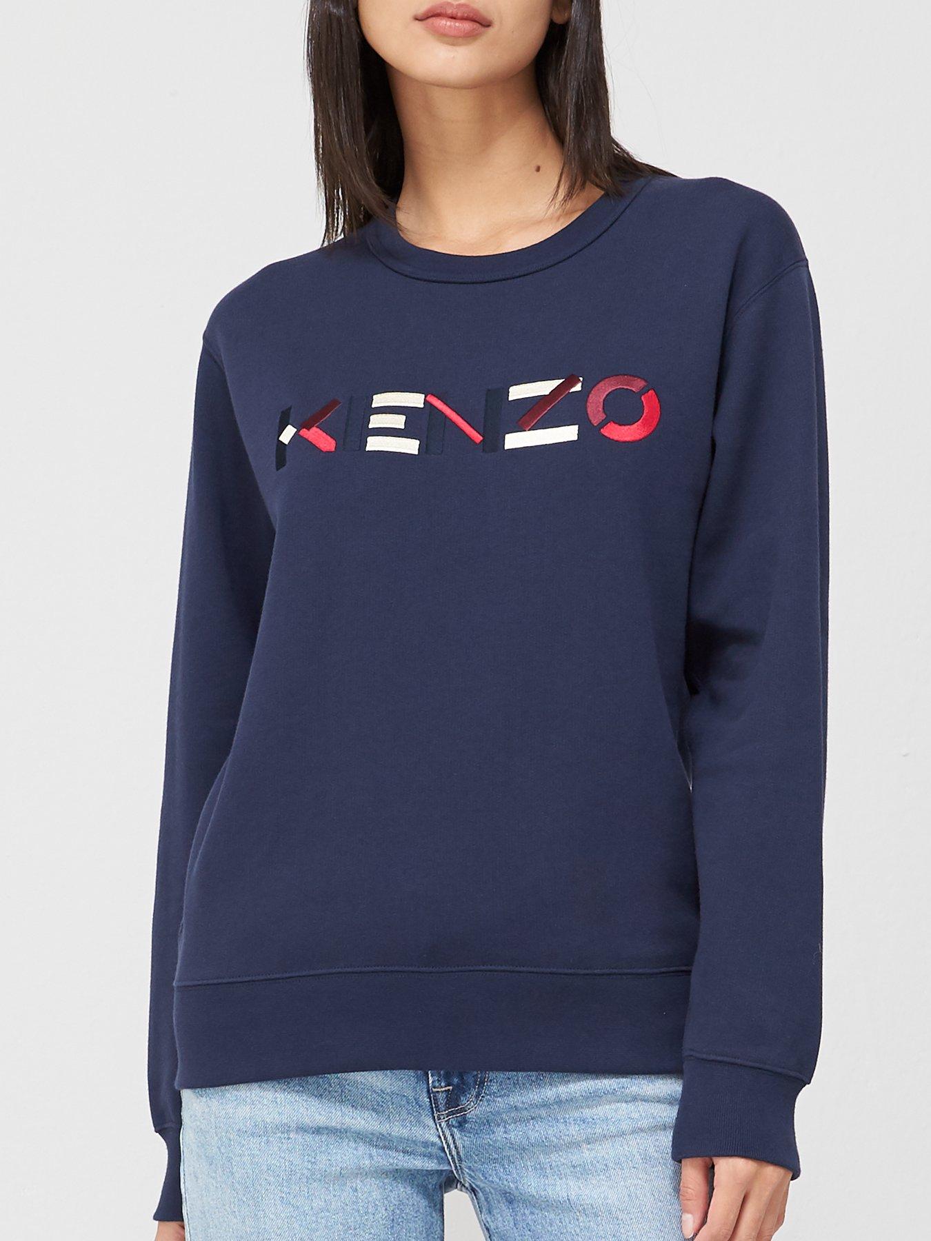 grey and blue kenzo jumper