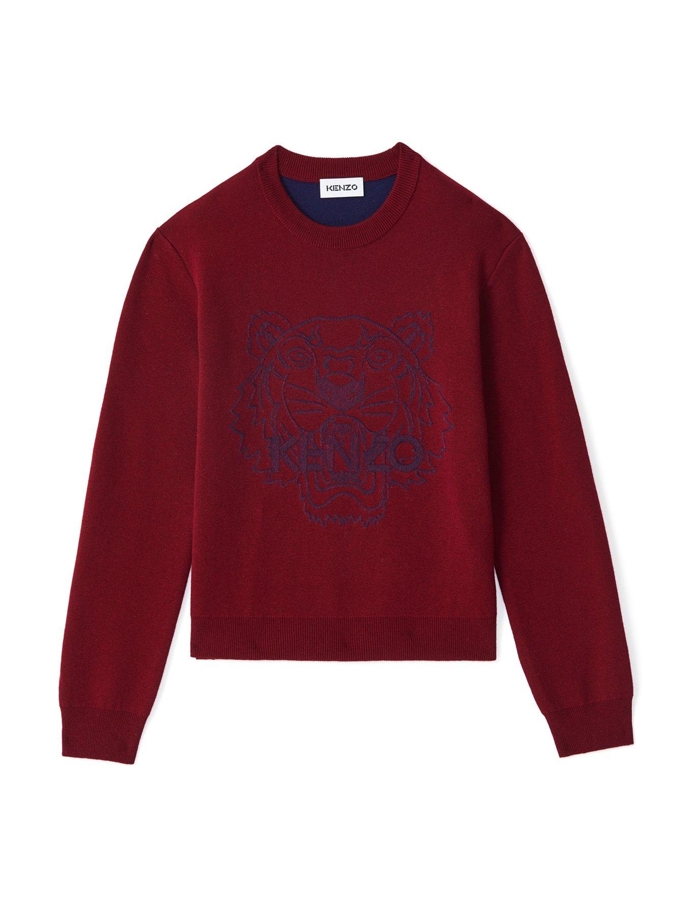 kenzo burgundy jumper