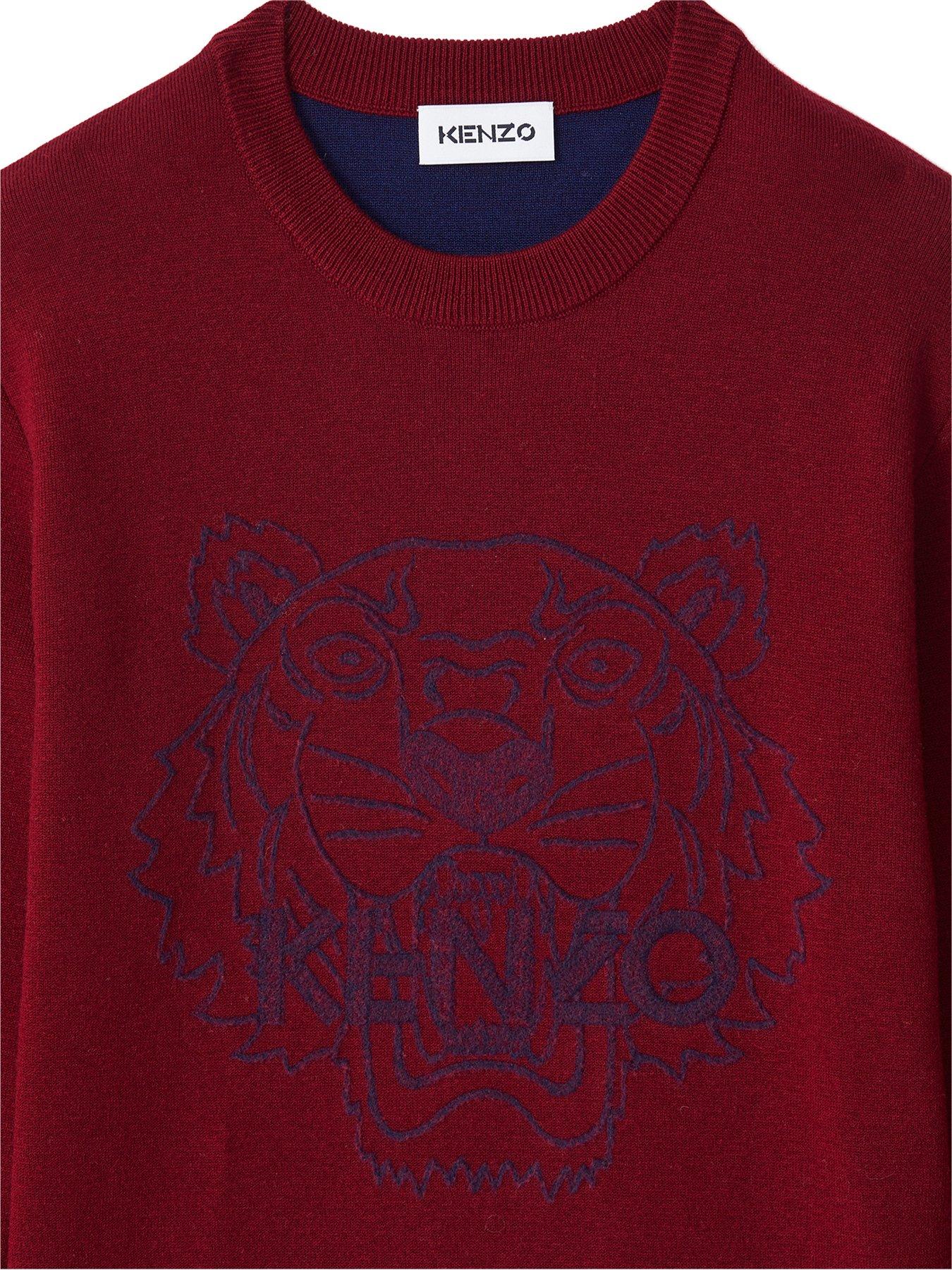 kenzo tiger head jumper