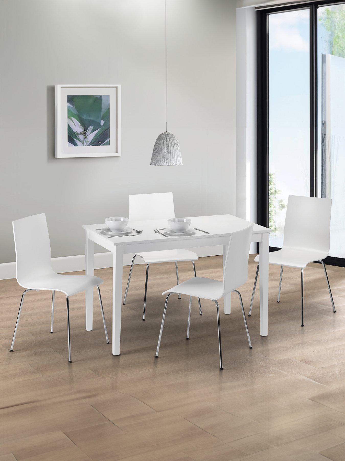 Julian Bowen Taku 114 Cm Dining Table - Satin White