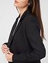  image of v-by-very-satin-lapel-double-breasted-blazer-black