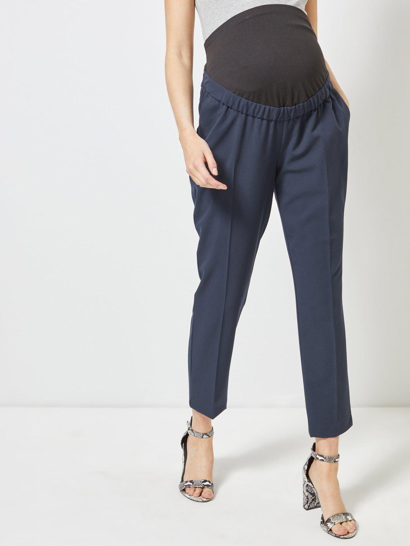 navy maternity work trousers uk