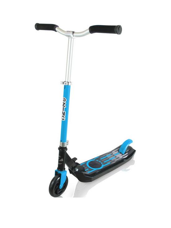 front image of zinc-e4-max-electric-scooter-blue