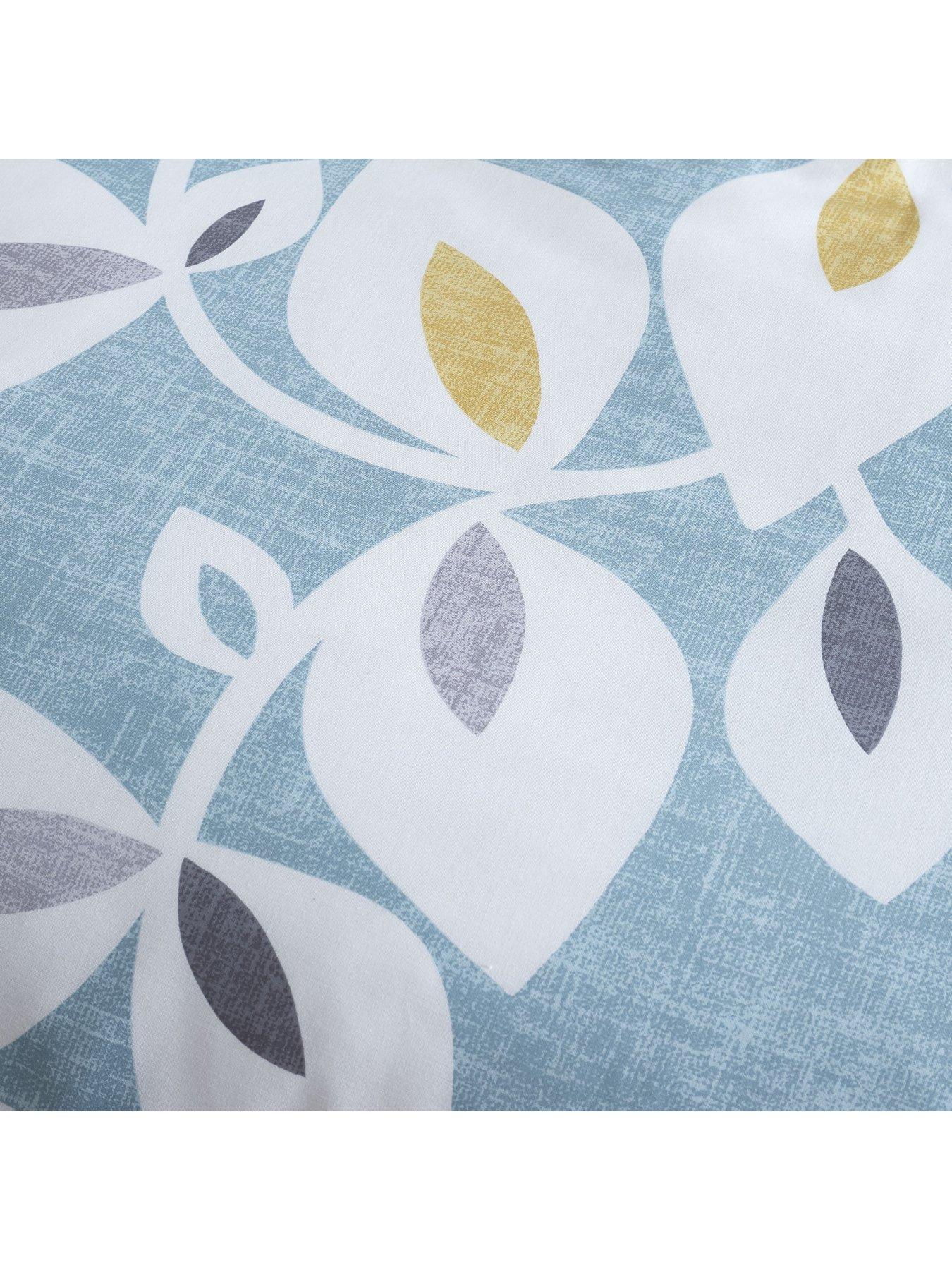 Image 5 of 6 of Catherine Lansfield Inga Leaf Duvet Cover Set - Teal