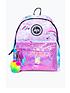 hype-girls-unicorn-holographic-backpack-pinkfront