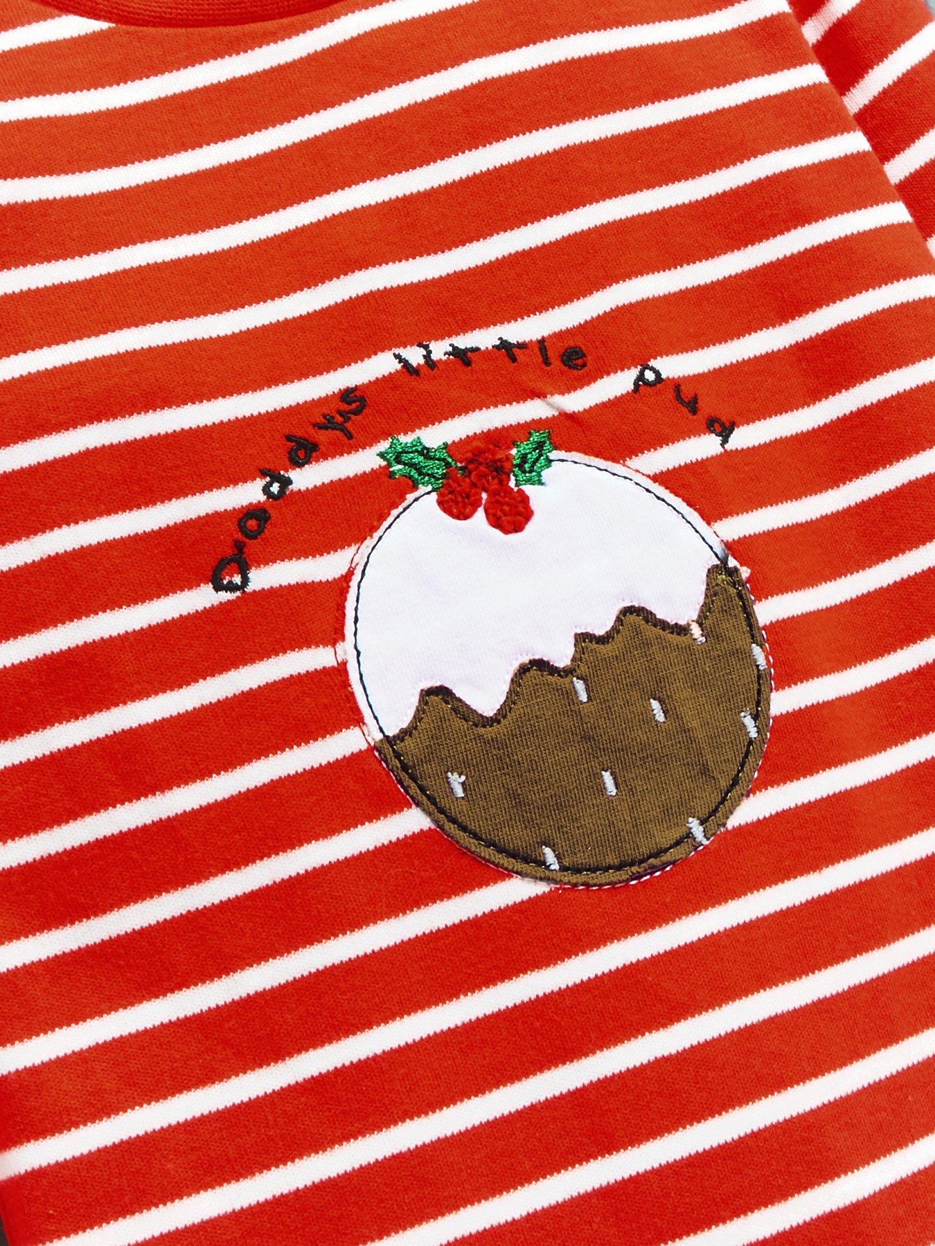 christmas pudding sleepsuit