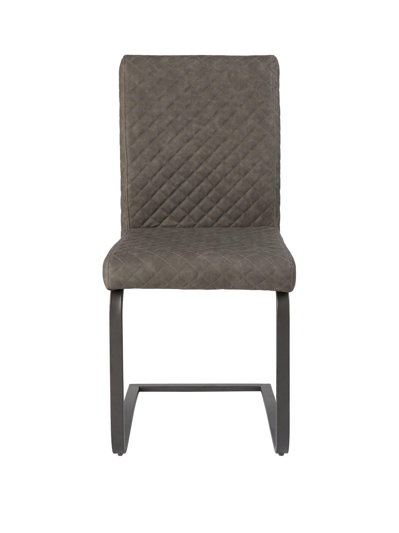 Image 2 of 4 of Very Home Pair Of Ohio Faux Leather Dining Chairs