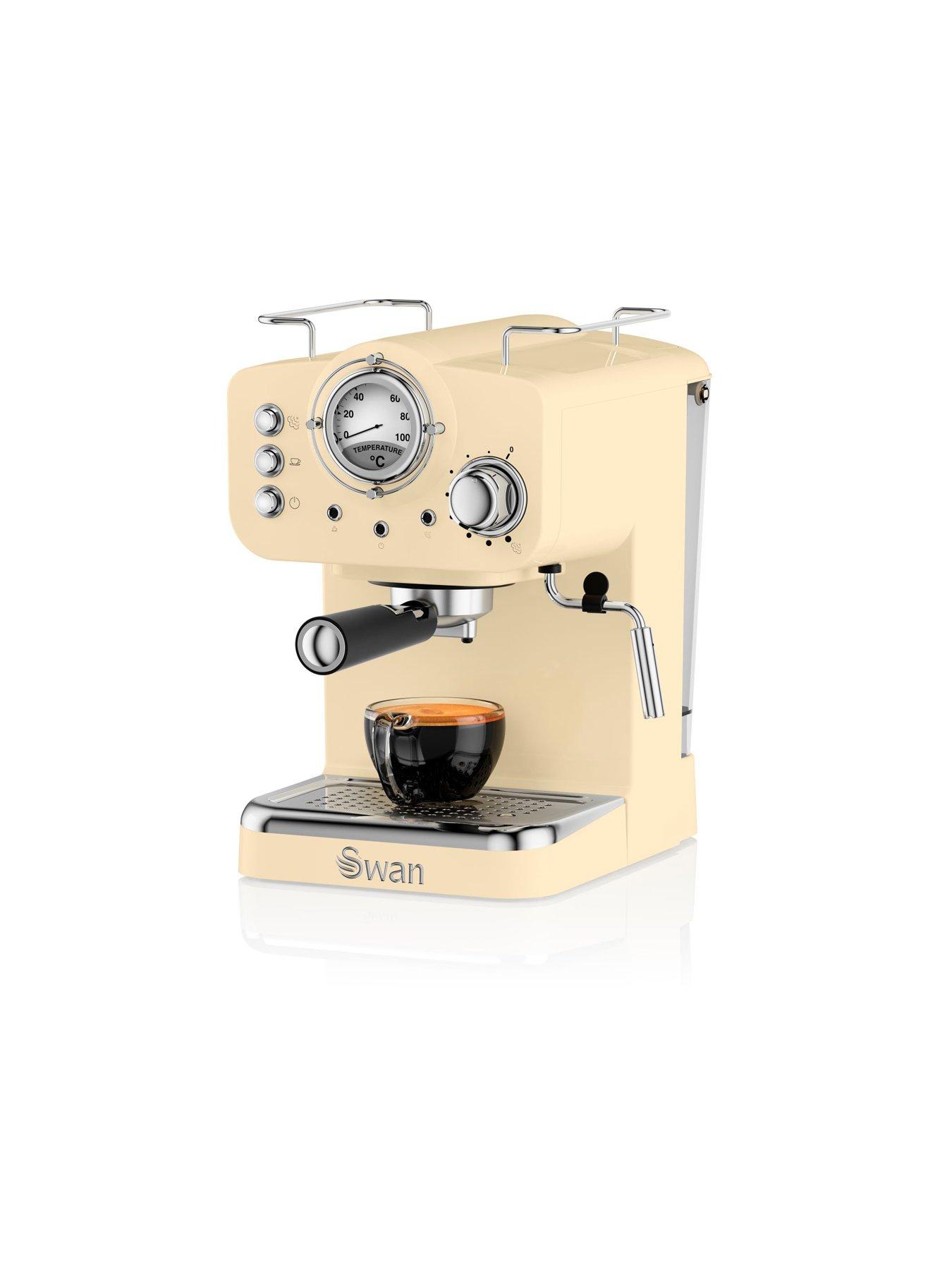 Swan Retro Espresso Maker Cream very.co.uk
