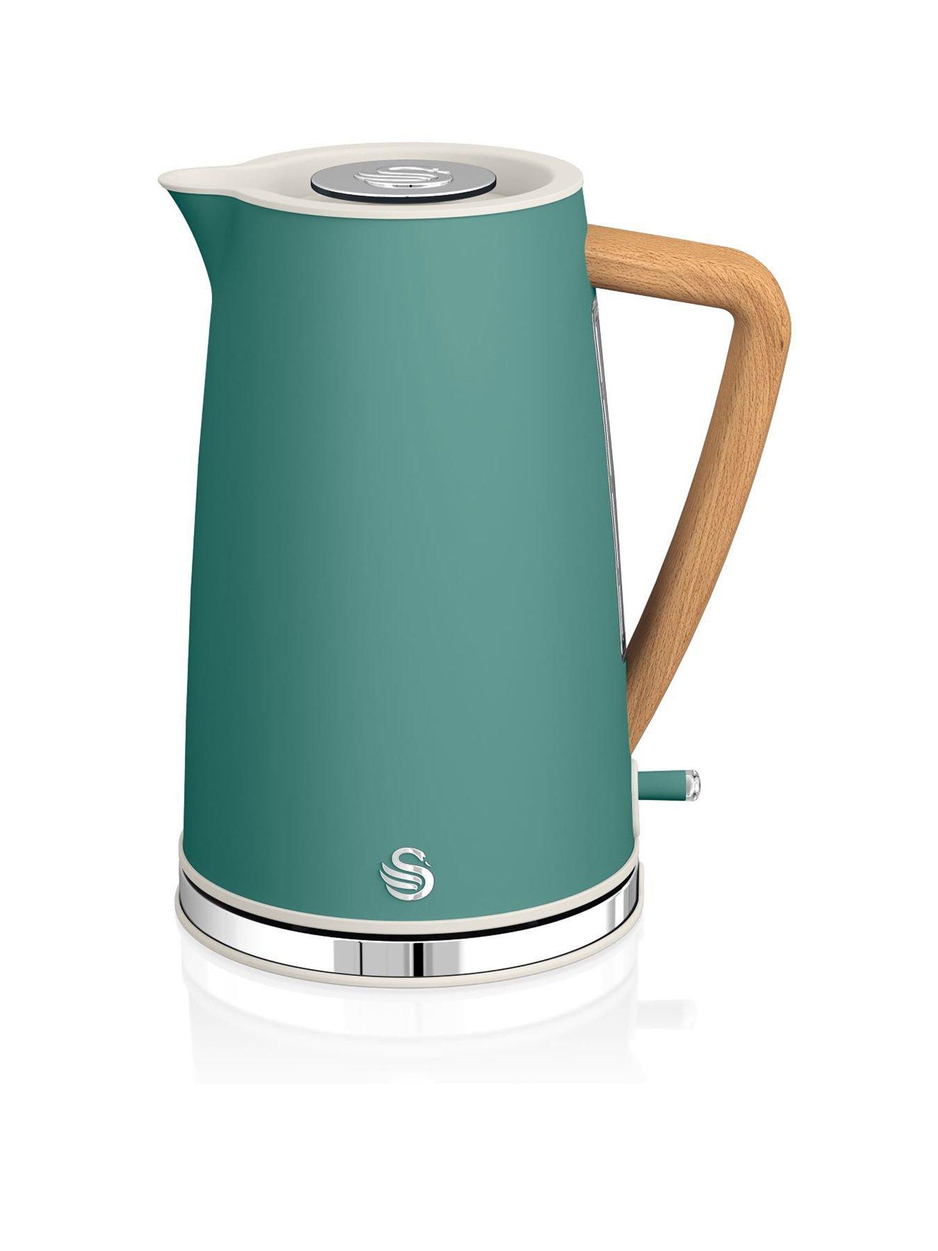 Product photograph of Swan Nordic Kettle - Green from very.co.uk