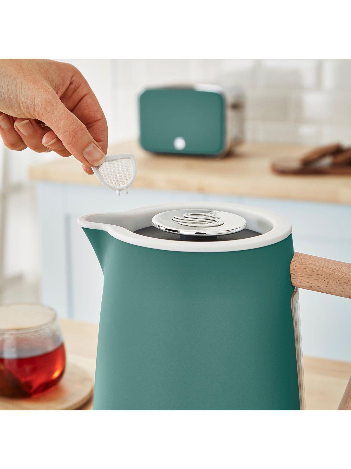 Swan retro jug kettle green top