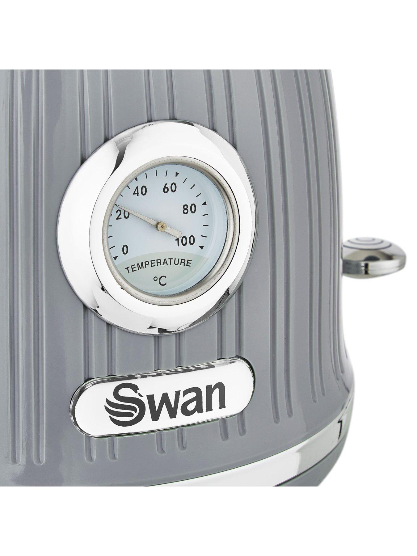 Swan 1.5L Retro Dial Kettle Grey very.co.uk