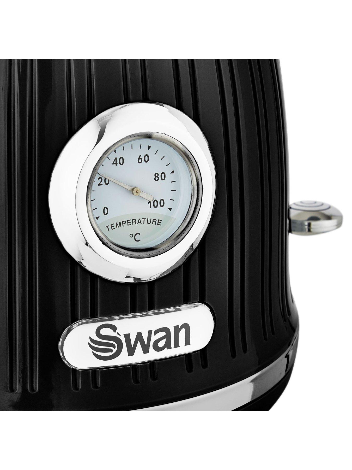 Swan 1.5L Retro Dial Kettle Black very.co.uk