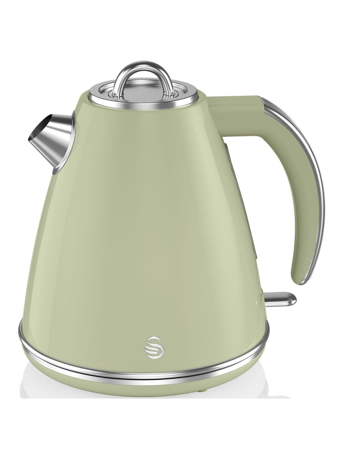 Swan 1.5-Litre Retro Jug Kettle - Green | very.co.uk