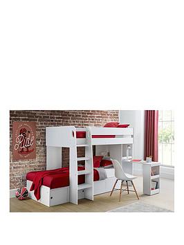 Product photograph of Julian Bowen Eclipse Bunk Bed - White from very.co.uk