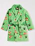  image of minecraft-boys-minecraft-all-over-print-dressing-gown-green