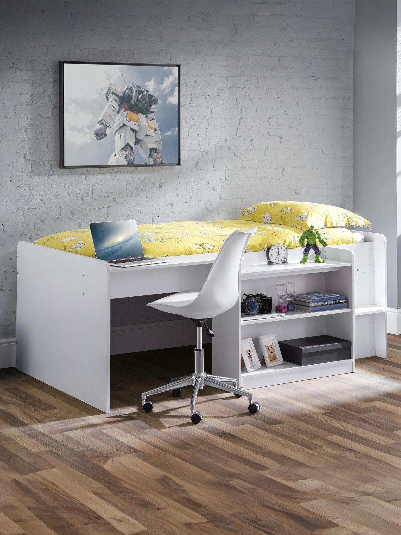Julian Bowen Neptune Midsleeper Bed with Desk