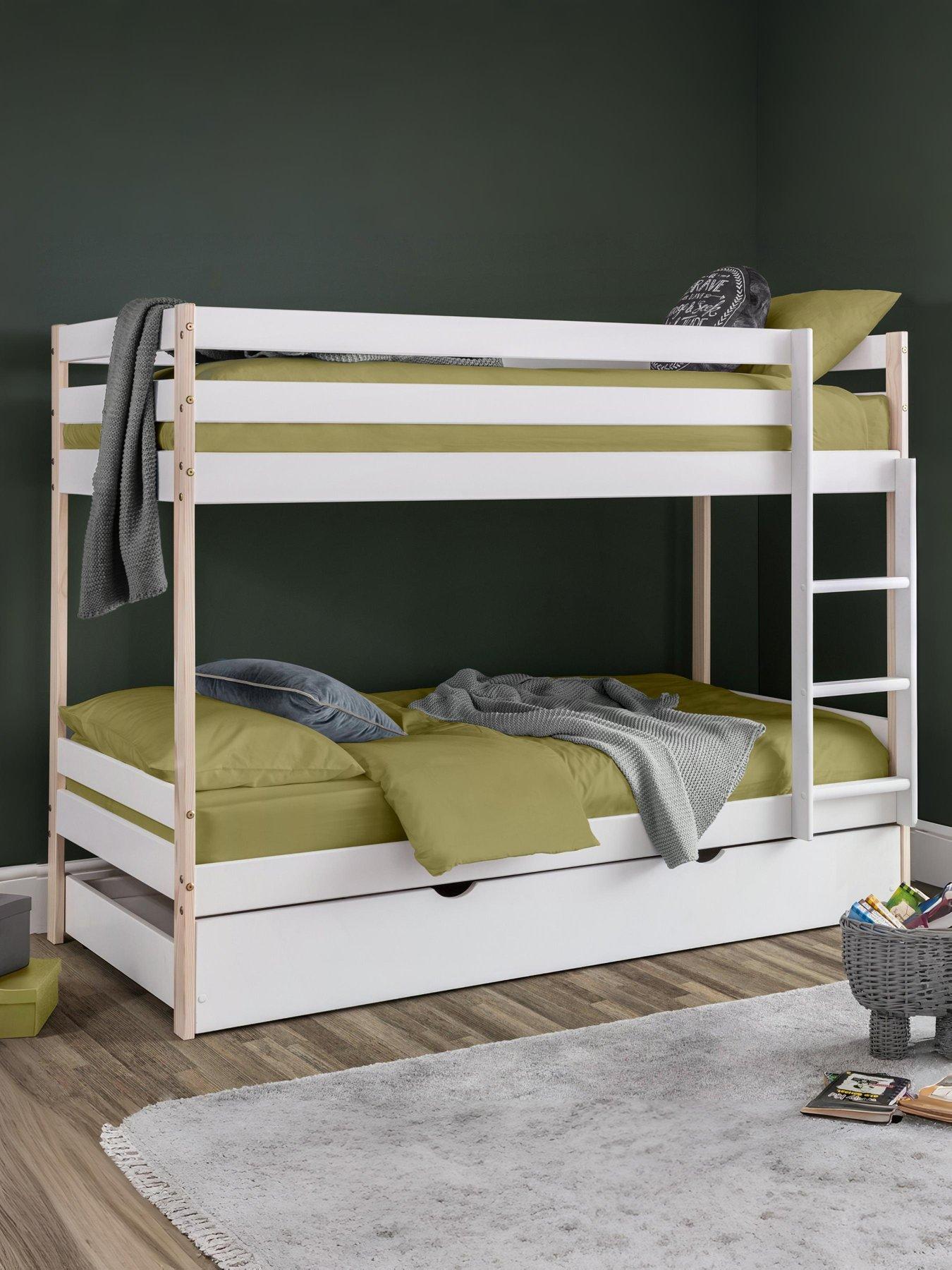 undefined Nova Two Tone Bunk Bed - White/Pine