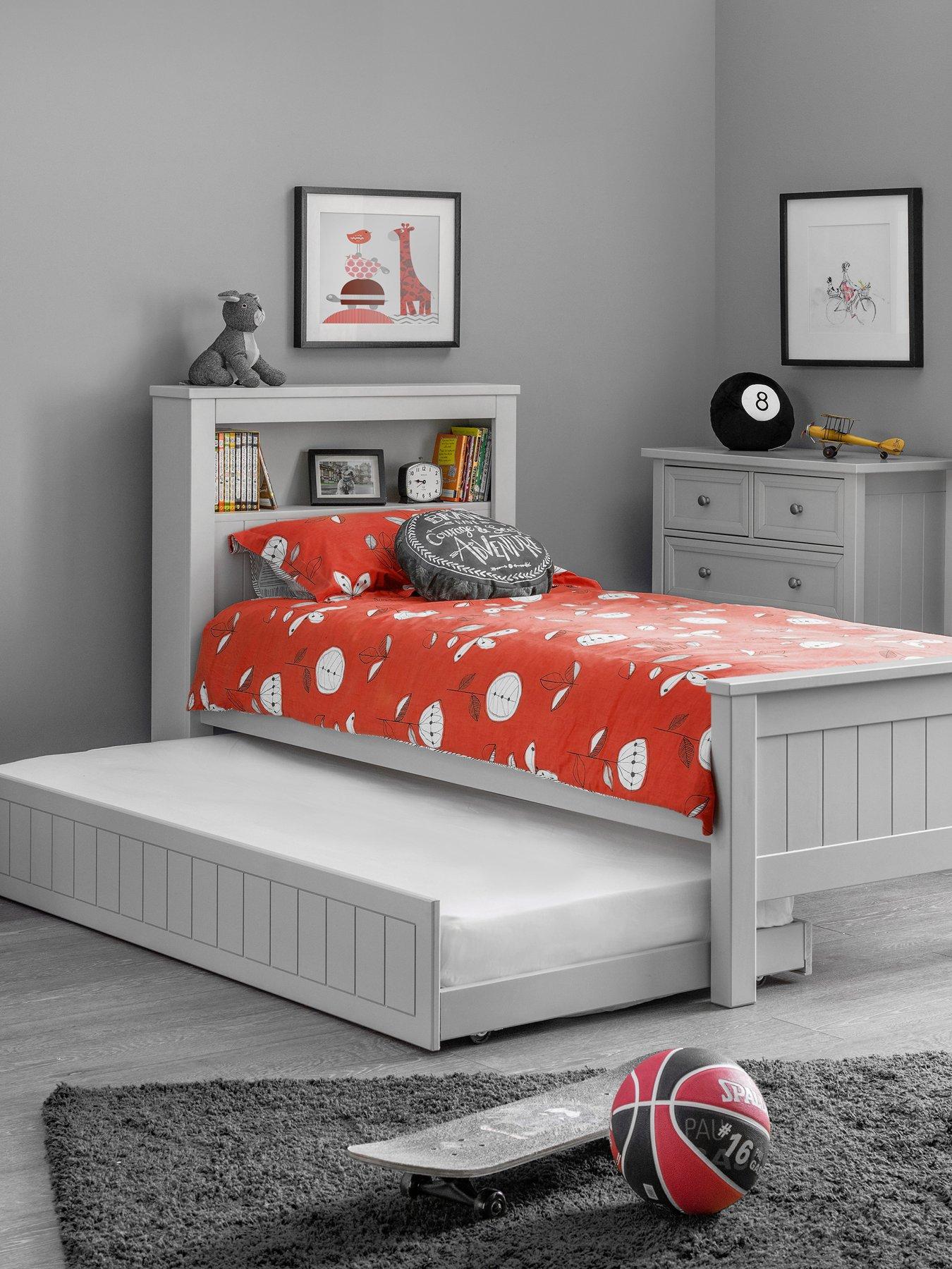 Image 5 of 6 of Julian Bowen Maine Bookcase Bed 90&nbsp;cm - Dove Grey