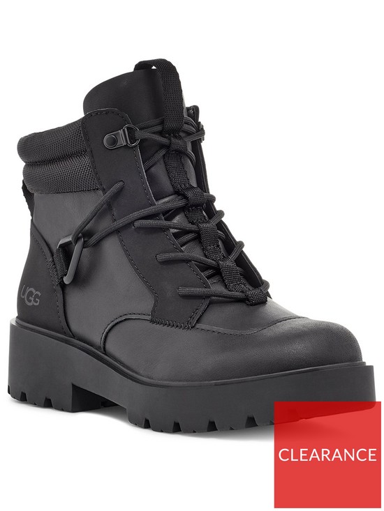 front image of ugg-tioga-hiker-ankle-boot-black