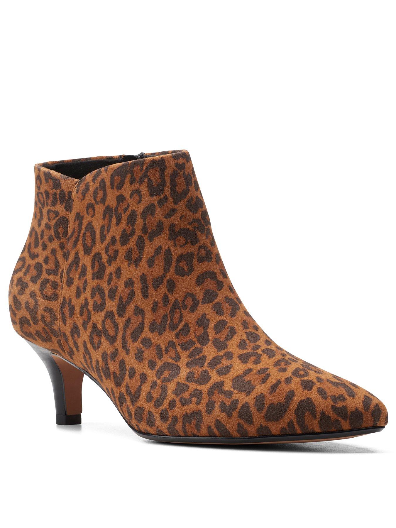 leopard ankle boots uk