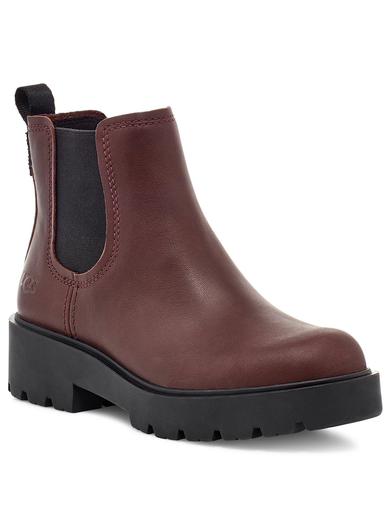 burgundy leather uggs