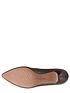 image of clarks-linvale-jerica-leather-low-heeled-shoe-metallic-leather