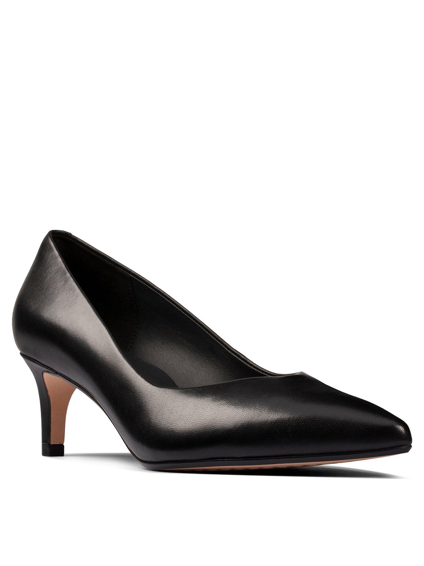 clarks wide fit black shoes