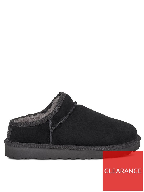 stillFront image of ugg-classic-slippers-black