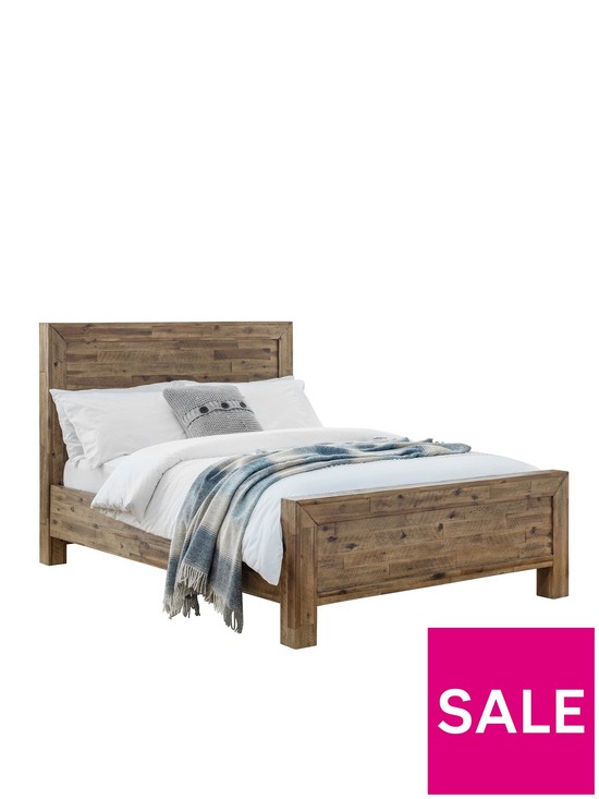 stillFront image of julian-bowen-hoxton-double-wooden-bed-solid-acacia