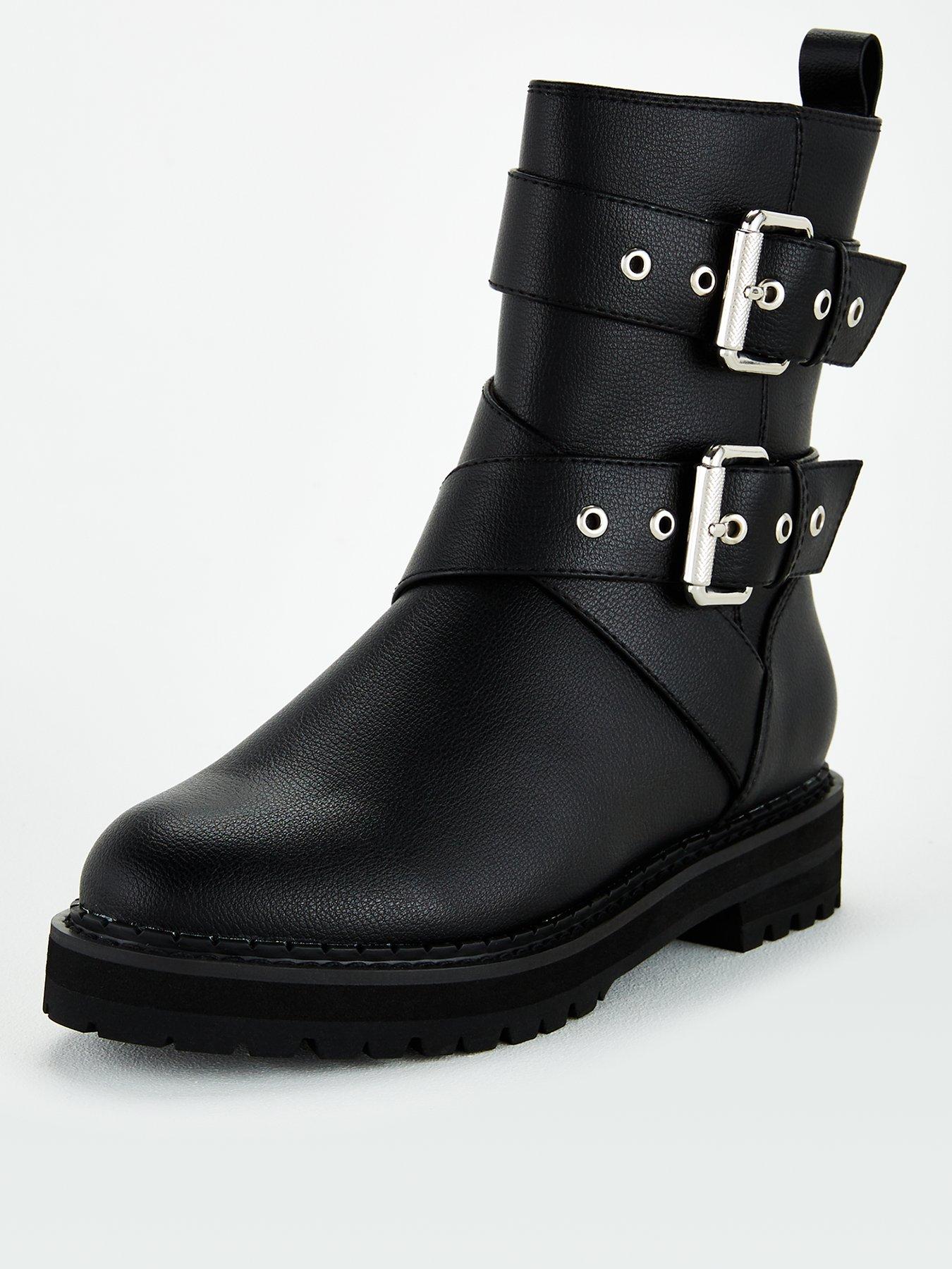 buy black leather boots