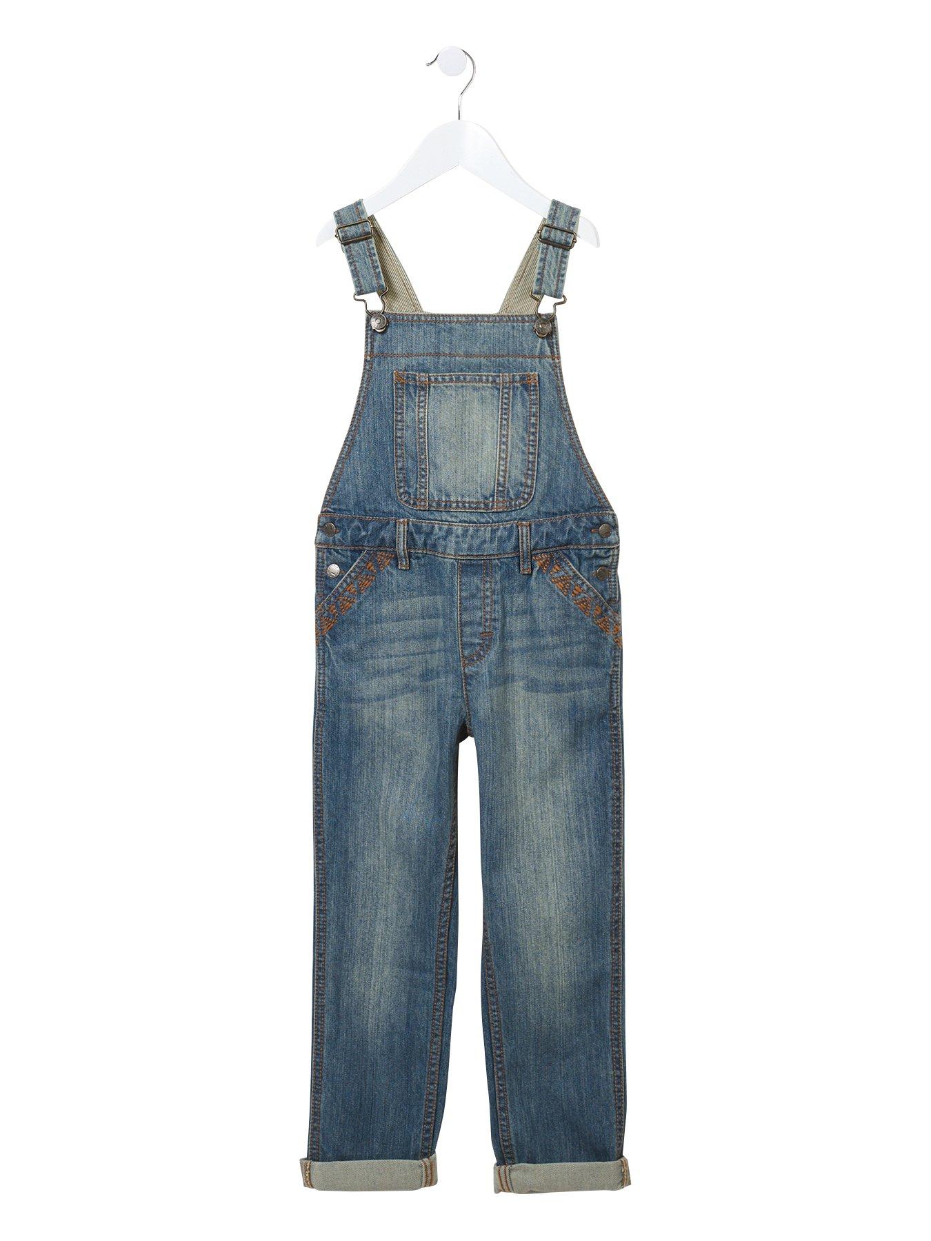 girl denim dungarees uk