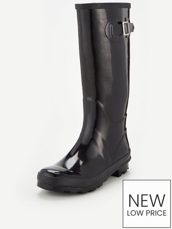 front image of v-by-very-ladiesnbspwellington-boot-black