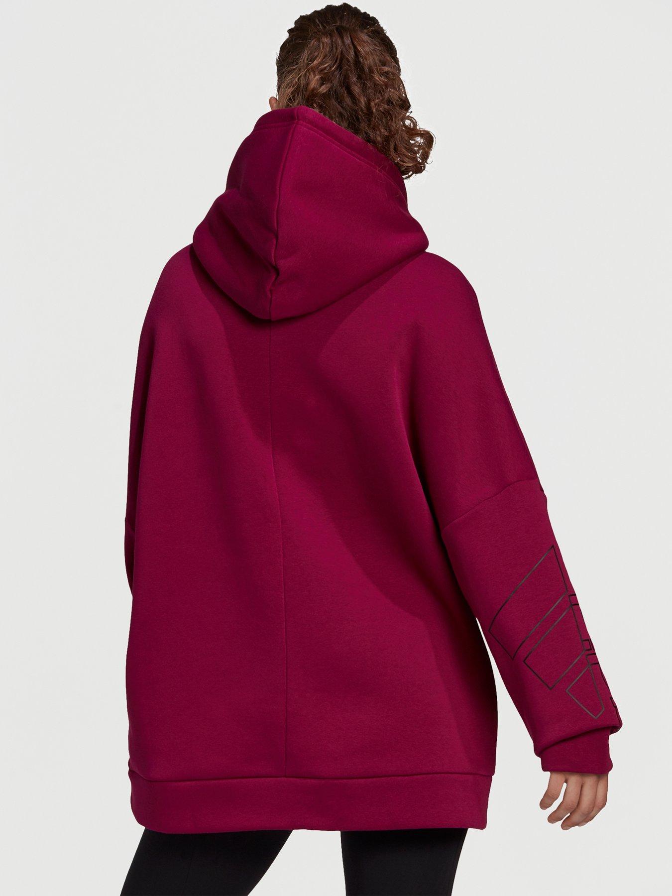 women's adidas badge of sport oversized sweatshirt