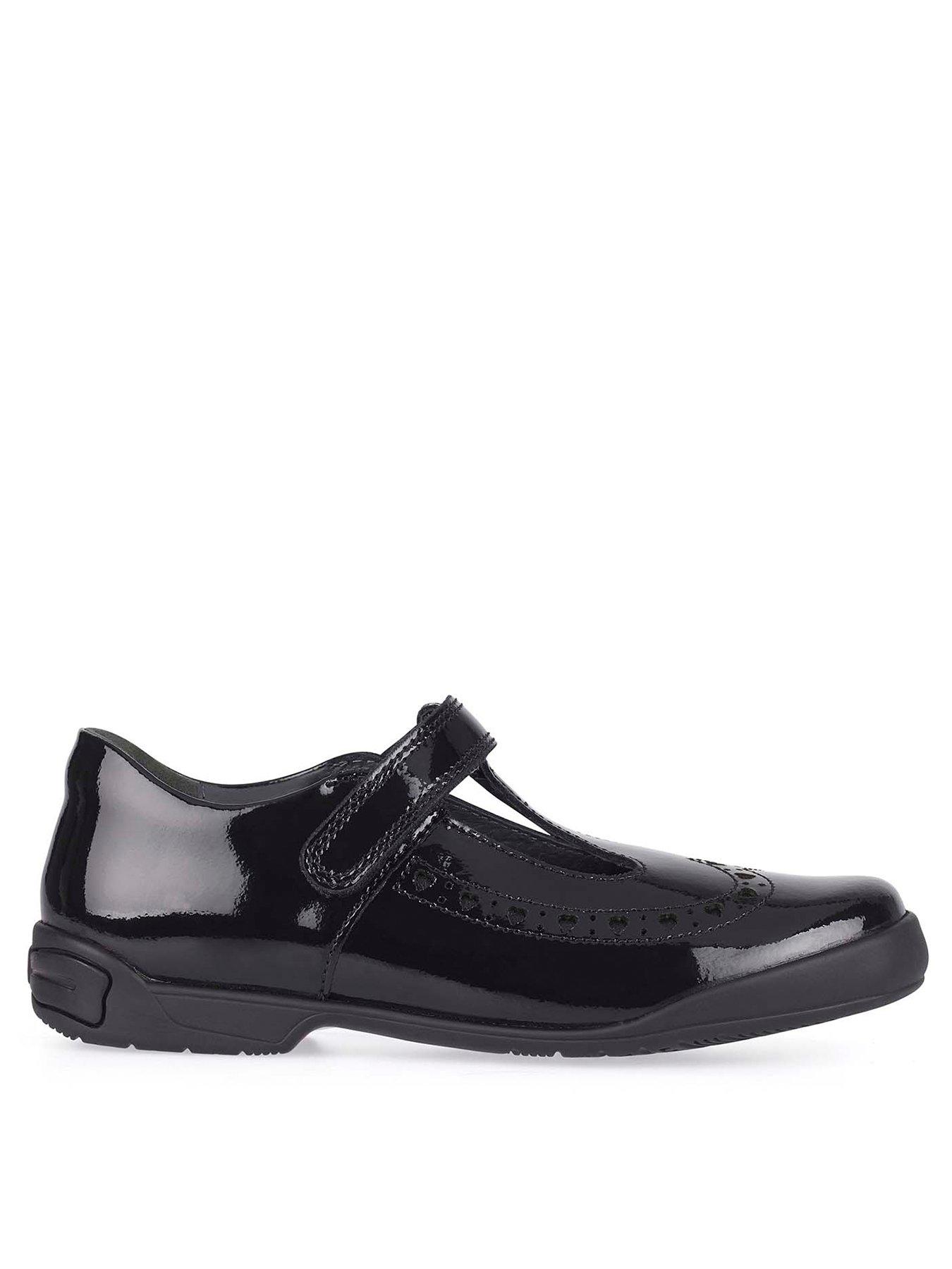  Girls Leapfrog T-Bar School Shoes - Black